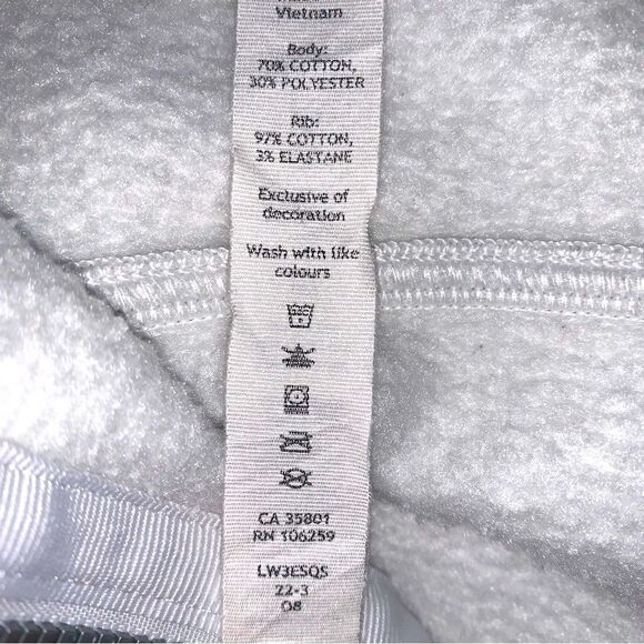 LULULEMON Scuba Full-Zip Cropped Hoodie Women’s XS-Small Core Ultra Light Grey - Picture 9 of 13